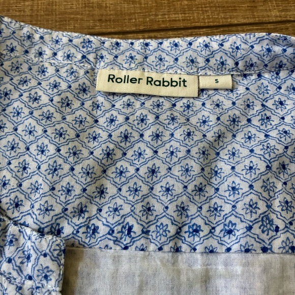 Roller Rabbit Blue Patterned Midi Dress - Picture 5 of 10